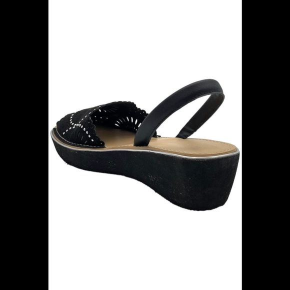 Kenneth Cole Reaction Fine Glass Laser EVA Wedge Sandal Black - Medium - Picture 3 of 3